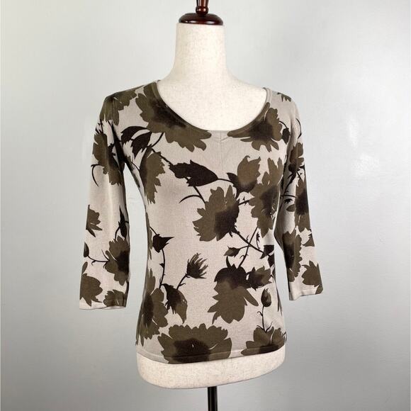 90s Vintage INC Floral Sweater Knit Top Pullover Indie Cottagecore Fairy Grunge - Picture 1 of 15